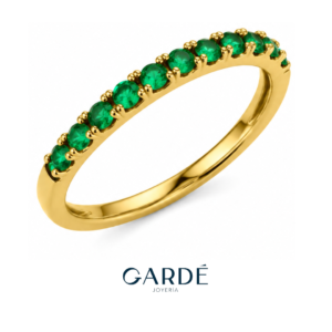 Anillo Cintillo Esmeraldas