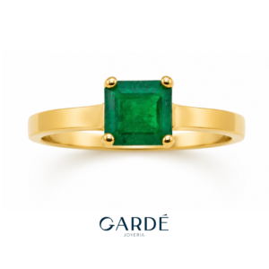 Anillo Esmeralda Cuadrada