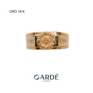 Anillo oro 18k sol
