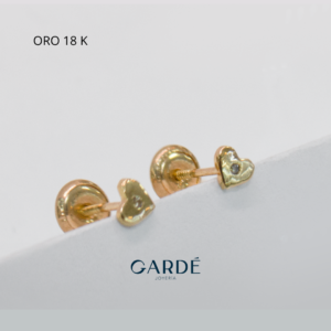 Topos corazon oro piedra