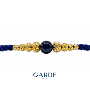 Pulsera Tejida Azul Profundo