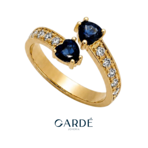 Anillo Zafiro & Diamantes