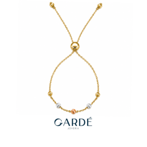 Pulsera Graduable Balines Tres oros