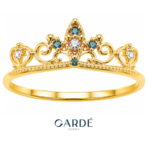 Anillo Tiara Azul
